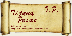 Tijana Pušac vizit kartica